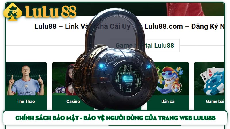 Chính sách bảo mật - Bảo vệ người dùng của trang web Lulu88