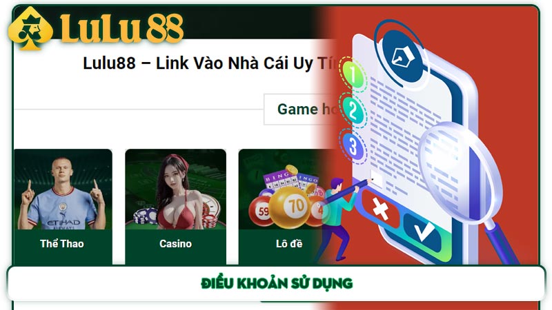 Thông tin điều khoản sử dụng trang web Lulu88